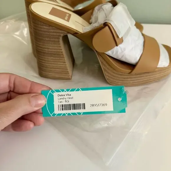 Dolce Vita Landry Wedge Block Heel Size 9.5 - Picture 4 of 13